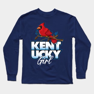 Kentucky Girl State Bird The Cardinal Long Sleeve T-Shirt